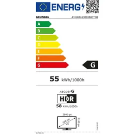 Grundig 43 GUB 6300 43" 4K LED Smart TV