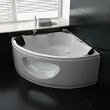 purehaven Whirlpool 138x138 cm elegantes Design Heizung Lichttherapie Soundsystem Reinigungsprogramm