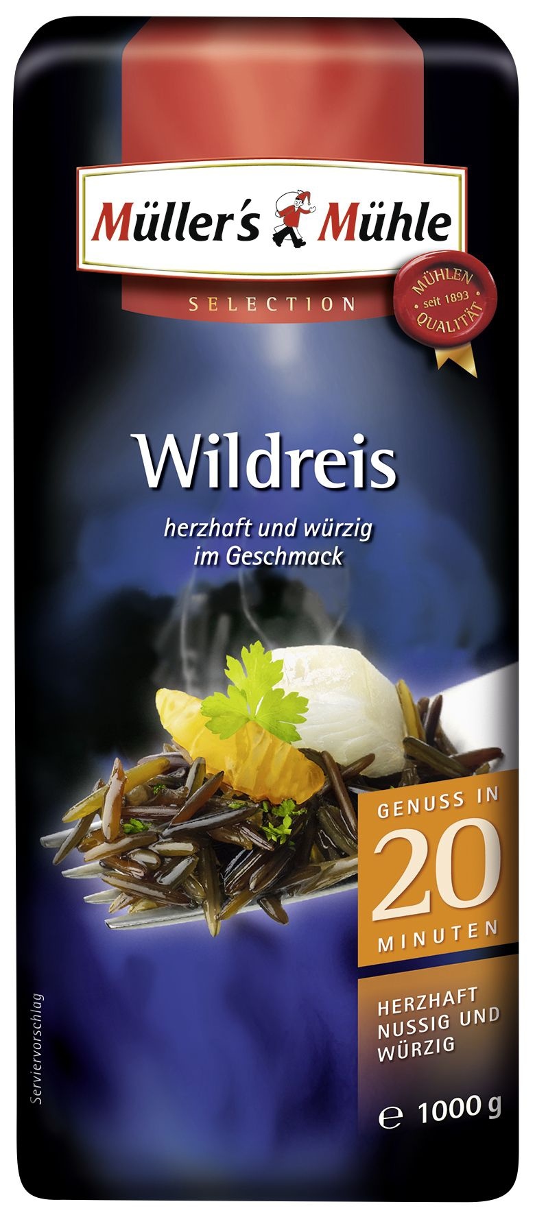 Müller's Mühle Müller ́s Mühle Wildreis Herzhaft Würzig Spitzenqualität (1 kg)