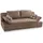luma-home Schlafcouch Mikrofaser mit Bettkasten 2-Sitzer Braun