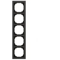 Busch-Jaeger Abdeckrahmen 5-fach, Busch-art linear® (Papier schwarz)