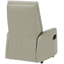 Hukla Fernsehsessel Manuel XL Leder 84 x 108 x 90 cm Grau elektrisch
