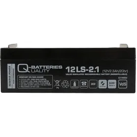 Lakuda Q-Batteries 12LS-2.1 | 12V 2,1Ah Blei-Vlies Akku AGM VRLA VRLA mit VdS