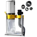 BAMATO Absauganlage AB-1500CF | inkl. Adapter Set und Feinstaubfilter | 400 V Anschluss | 750 W Motorleistung | 1500 m3/h Absaugleistung | Absaugung Werkstatt Holz