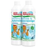 Pastaclean® Intensiv Rohrreiniger (2x 1000 ml) Abflussreiniger Gel [EXTRA STARK] für Bad, Küche, Dusche, Badewanne - Für alle gängigen Rohrarten geeignet