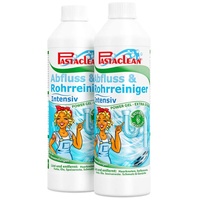 Pastaclean® Intensiv Rohrreiniger (2x 1000 ml) Abflussreiniger Gel [EXTRA STARK] für Bad, Küche, Dusche, Badewanne - Für alle gängigen Rohrarten geeignet