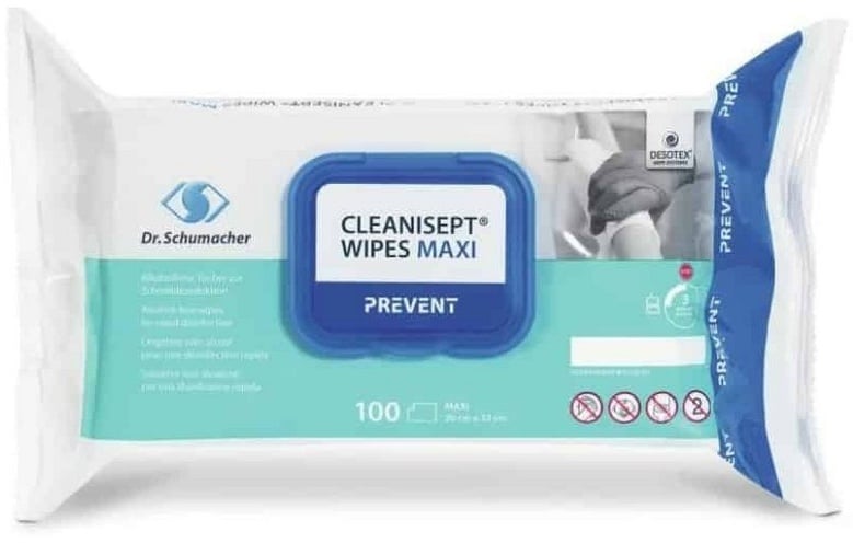 Dr. Schumacher Feuchttücherbox Dr. Schumacher Cleanisept Wipes Maxi- 100 Tücher - Packung