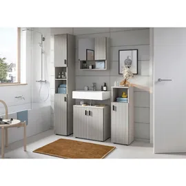 Möbel Boss Mone Hochschrank 30 x 192 x 30 cm Kaschmir/Kunststoff
