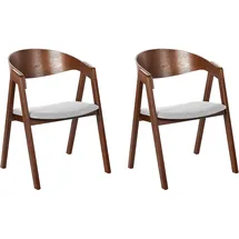 Beliani Esszimmerstuhl 2er Set YUBA