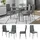 Vicco Esszimmerstuhl Grand Kunststoff grau 4er Set