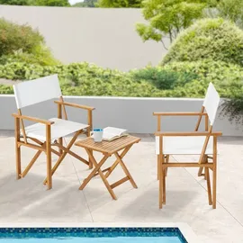 casa.pro Bistroset Capistrello 3-tlg. Weiß