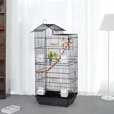 Vogelkäfig Vogelvoliere Vogelbauer Vogelhaus Tragbarer Kanarienvögelkäfig (46 * 35.5 * 99cm)