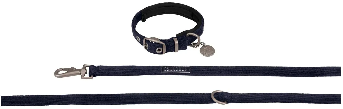 ESKADRON Classic Sports Hunde Set Cord navy L (ca. 56 cm)
