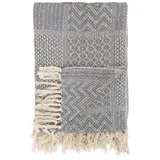 Bloomingville Throw 130 x 160 cm grau
