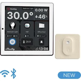 Shelly Wanddisplay Weiß & Blu Feuchtigkeits- und Temperatursensor