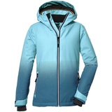 KILLTEC Mädchen Skijacke wasserdicht/Funktionsjacke mit Kapuze und Schneefang KSW 183 GRLS SKI JCKT, helltürkis, 128, 39905-000