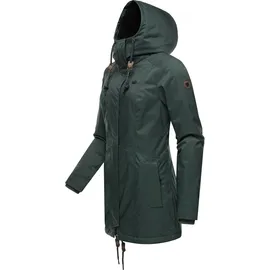 Ragwear Winterjacke Tunned stylischer Winterparka mit Teddyfell Innenfutter grün L (40)
