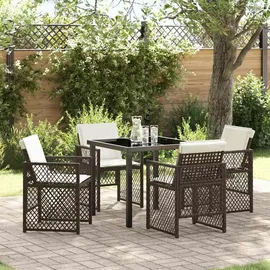 vidaXL Gartenmöbel-Set 5-tlg. Braun