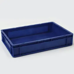 PROREGAL Euronorm-Lagerbehälter | Bear | HxBxT 12x40x60cm | Blau | Eurobehälter Eurobox Euronorm-Kiste Stapelbehälter Transportbehlter Transportbox