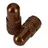 Deity Components Presta Ventilkappen Bronze - CNC-gefrästes 6061 T6 Aluminium, gerändelter Grip, Paar