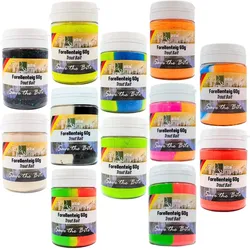 Forellenteig XXL-Set - 12x60g Glitter Trout Bait - Alle 12 Aromen & Farben EINHEITSFARBE No Size