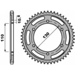 PBR Standard C45 Stahl Ritzel 241 - 530