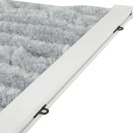 arsvita Flauschvorhang 80x200 cm Unistreifen grau,