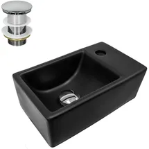 luxebath Waschtisch Aufsatzwaschbecken 35,5 x 20,5 x 12,5 cm
