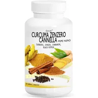 Kurkuma, Ingwer, Zimt und schwarzer Pfeffer Line@ | 60 Tabletten | Zur Reaktivierung von Stoffwechsel und Verdauung | Gewürze mit magischer Wirkung