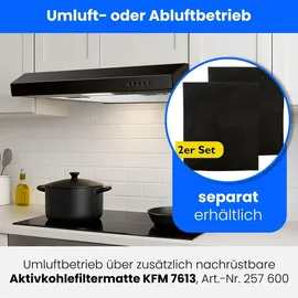 Bomann DU 7613 Unterbauhaube 60 cm Schwarz