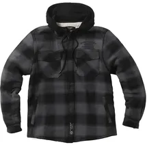 West Coast Choppers Hell Bent Flannel Jacke Schwarz/Blau XL