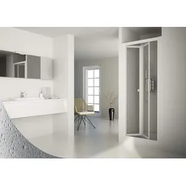 Forte Domino Duschtür rechts 95 x 185 cm Dusch-Falttür weiß