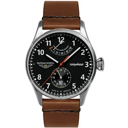 Bauhaus 2790-2 Herrenuhr CT-BHA Tornado Automatik Gangreserve Braun/Schwarz