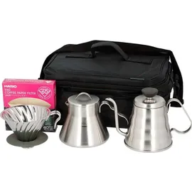 Hario Outdoor Coffee Basic Set Silber/Grau