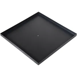 kapaga Untergestell für Holzkörbe oder Kaminholzregal Stahl 45 x 45 cm Schwarz