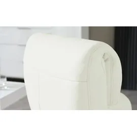 HIMOLLA Relaxsessel Leder 83 x 107 x 88 cm Weiß