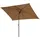 Svita Sonnenschirm 3x2m Balkonschirm rechteckig mit Sonnenschutz Matt Taupe -
