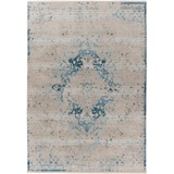 XXXLutz Vintage-Teppich, Blau, - 80x150 cm,