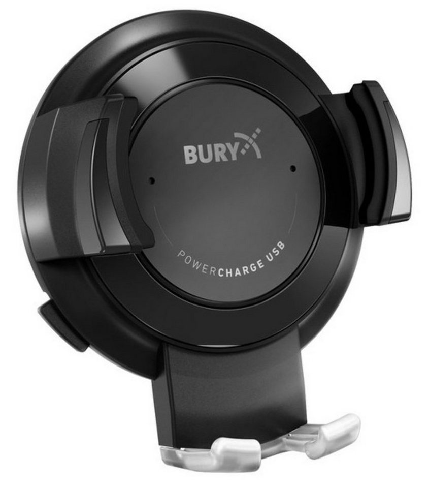 Bury POWERCHARGE USB Handy-Halterung, (Kompatibel mit fast allen gängigen Smartphones) grau