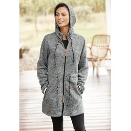 LASCANA Fleecejacke Damen anthracite Gr.36/38