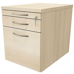 fm Büromöbel Rollcontainer mit Hängeregister »Sidney« einheitliches Dekor braun, 43.4x54x60 cm