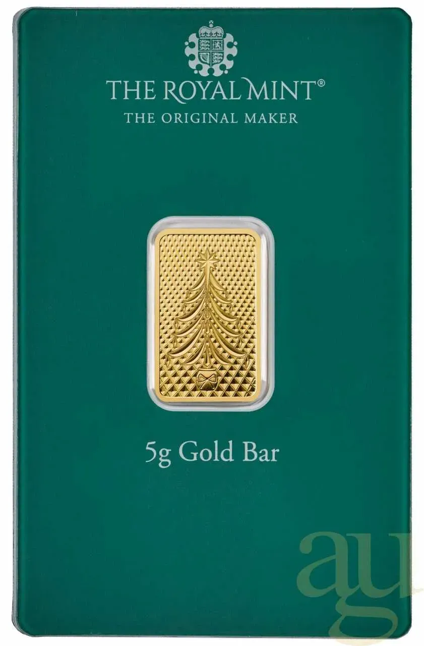 5 Gramm Goldbarren The Royal Mint - Christmas