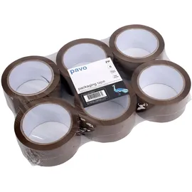 Pavo Klebeband Premium 66 m x 50 mm 6 Rollen