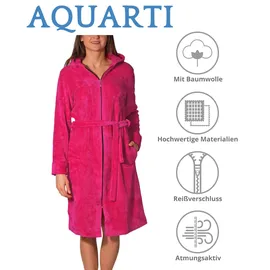 Aquarti Bademantel Aquarti Amarant L