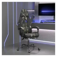 vidaXL Gaming-Stuhl mit Fußstütze Schwarz für PC / PS4