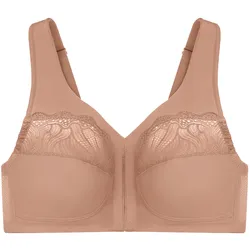 GLAMORISE MagicLift Vorderverschluss-BH für natürliche Form - Cappuccino Unterwäsche   Damen 