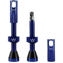 Chris King Peaty's Tubeless Ventile 80 mm Marineblau