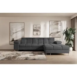 altdecor Ecksofa COMA L Cord 2-Sitzer Grau