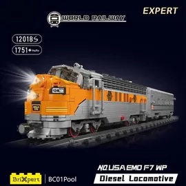 Mould King EMD F7 WP Diesel Lokomotive 1751-tlg. 12018