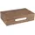 Differnz Waschtischplatte Eichenholz 40 x 25 x 10 cm - Waschbeckenunterschrank Schwebend - Wandregal Badezimmer ohne Wasserhahnloch - mit Aussparung für Handtuch